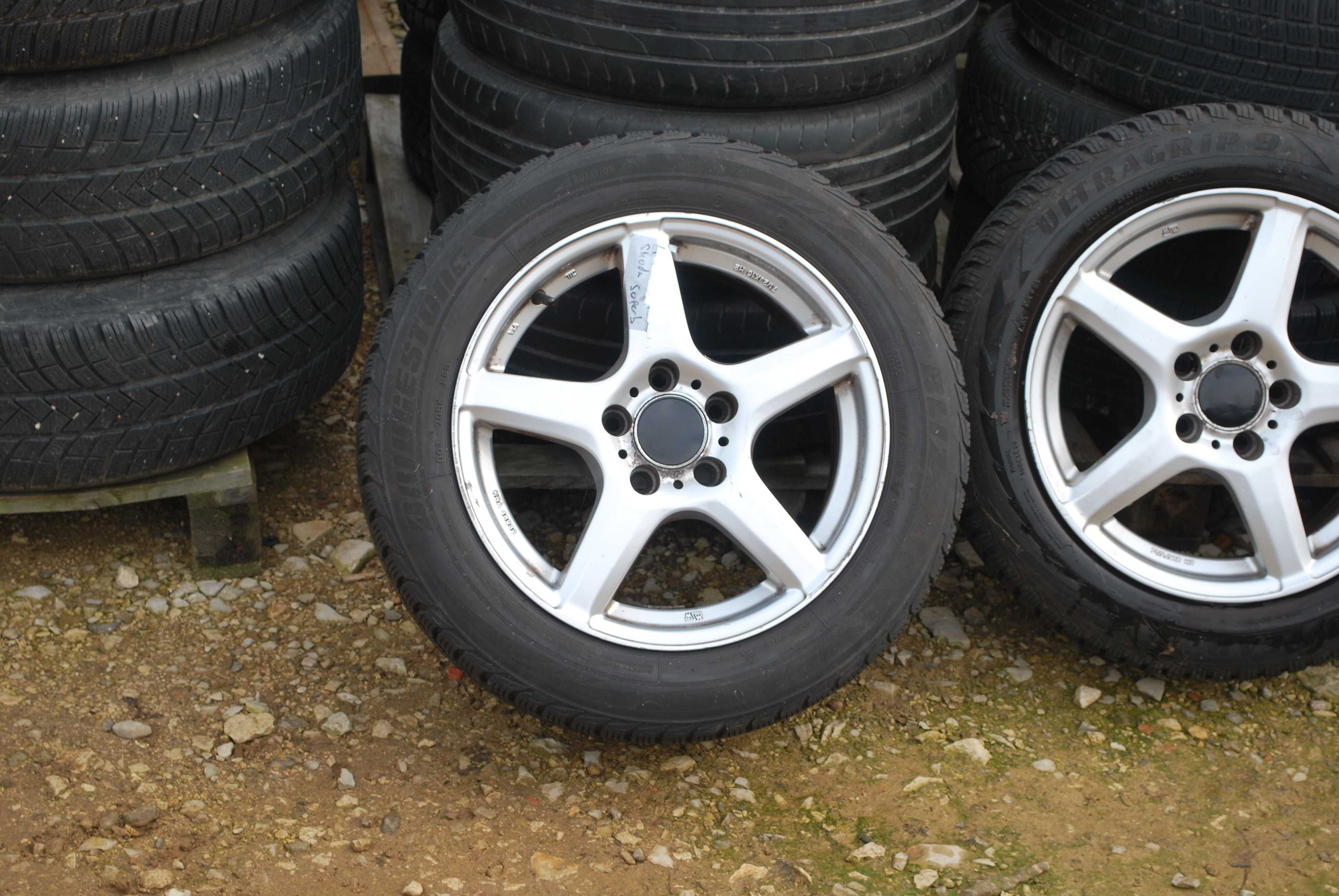 Koła 205/55 R16 5x112 Alufelgi + opony zimowe Skoda Octavia VW Passat