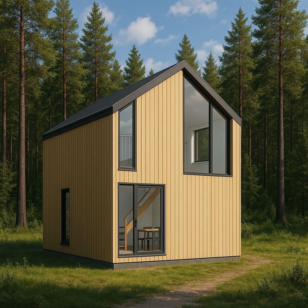 Nowoczesny dom Prefabrykowany 55m² – GOTOWY W SUPER CENIE!