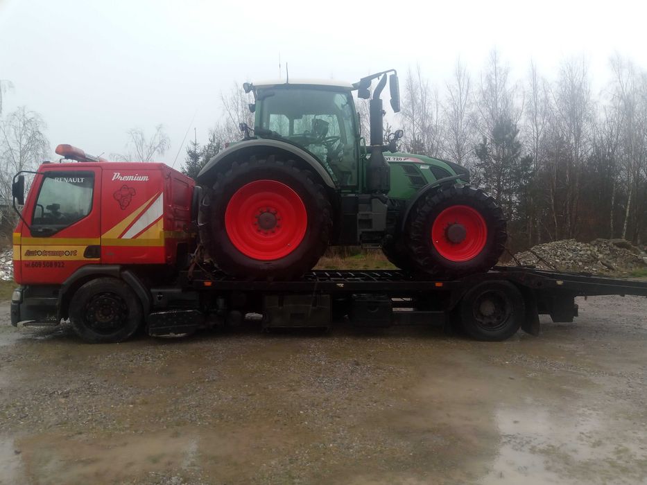 Transport laweta przewóz maszyn rolniczych  budowlanych wciągarka