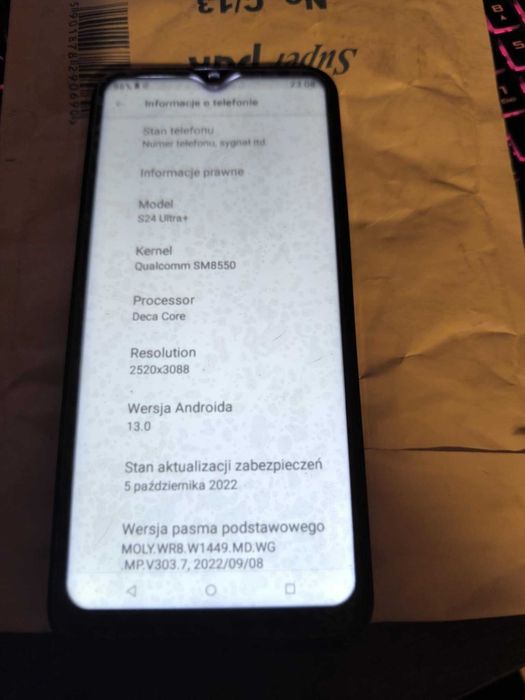 Smartfon Telefon komórkowy s24Ultra 16 GB +1 TB LTE 5G Nowy Wysyłka