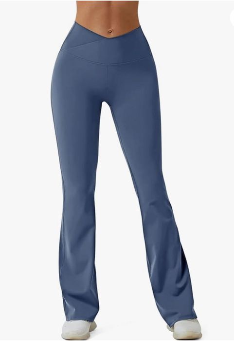 Rozszerzane legginsy do jogi, niebieskie, rozmiar XL REORIA