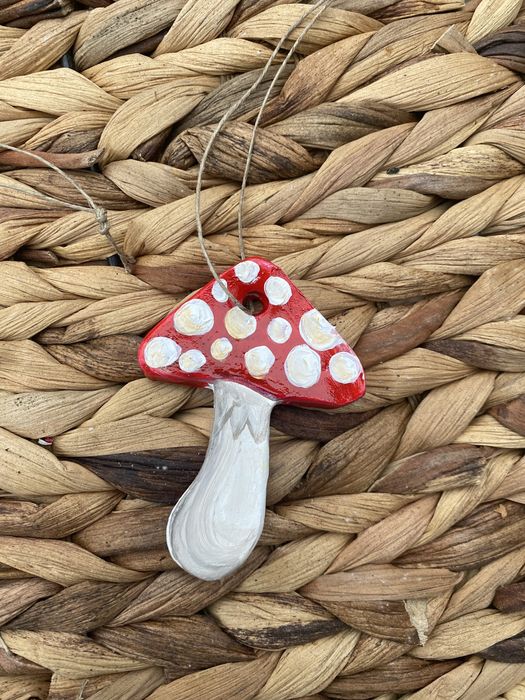 Zawieszka ozdoba choinkowa na choinke Boże Narodzenie muchomor grzyb