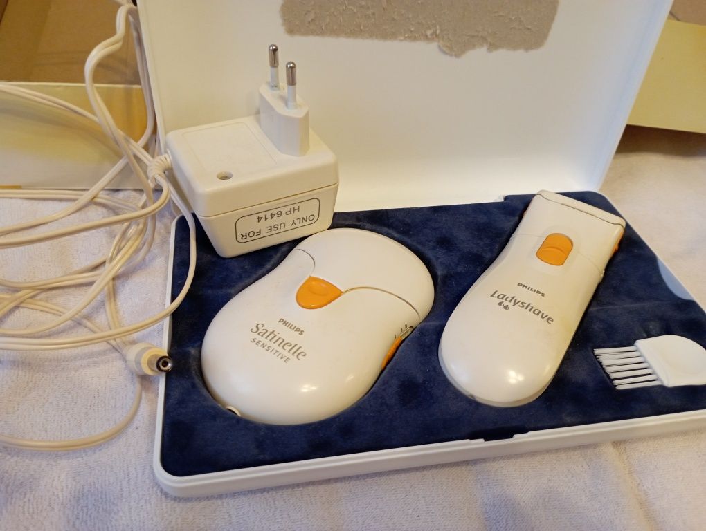 Depilator Philips sensitive + golarka