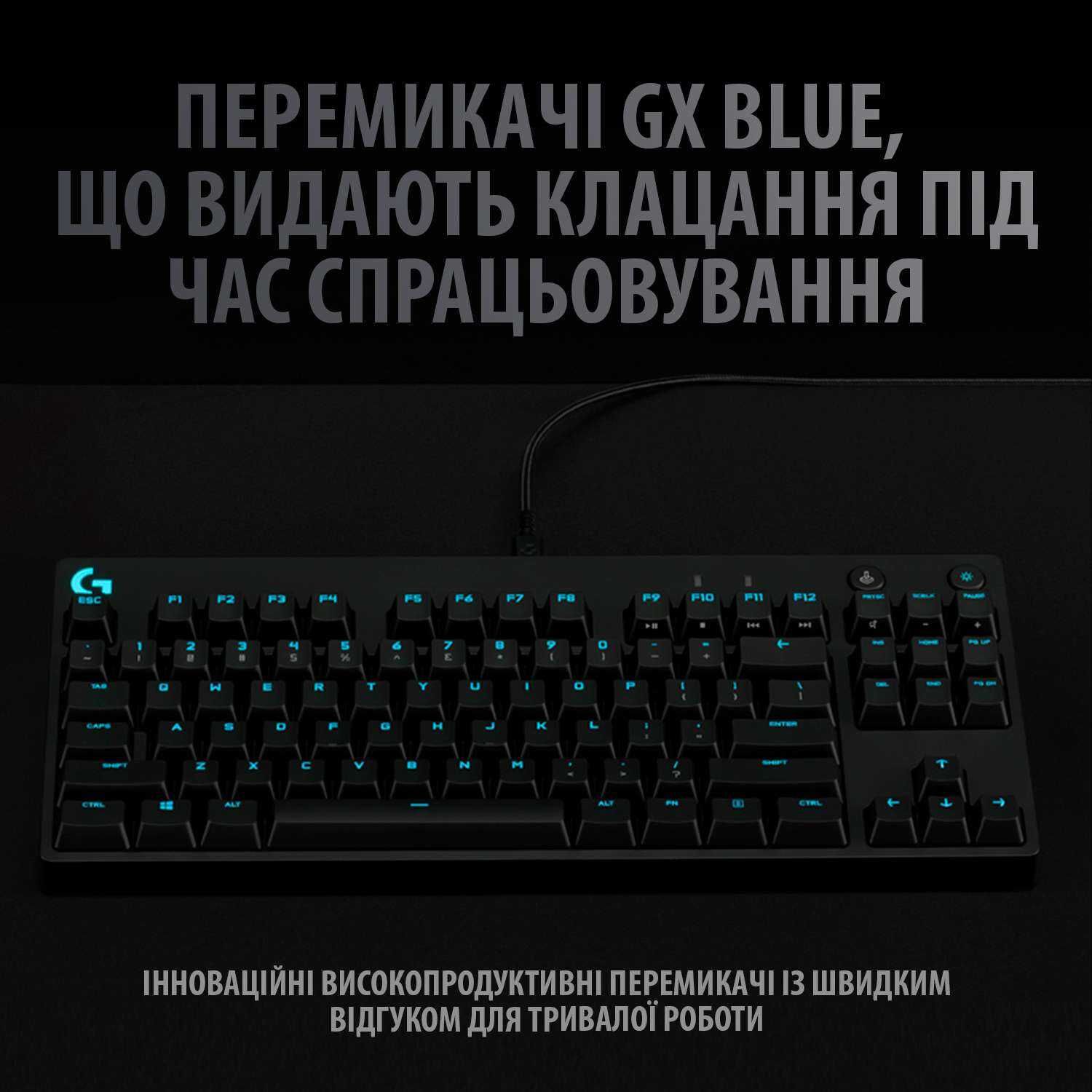 Клавіатура Logitech G PRO Mechanical Gaming US Black USB