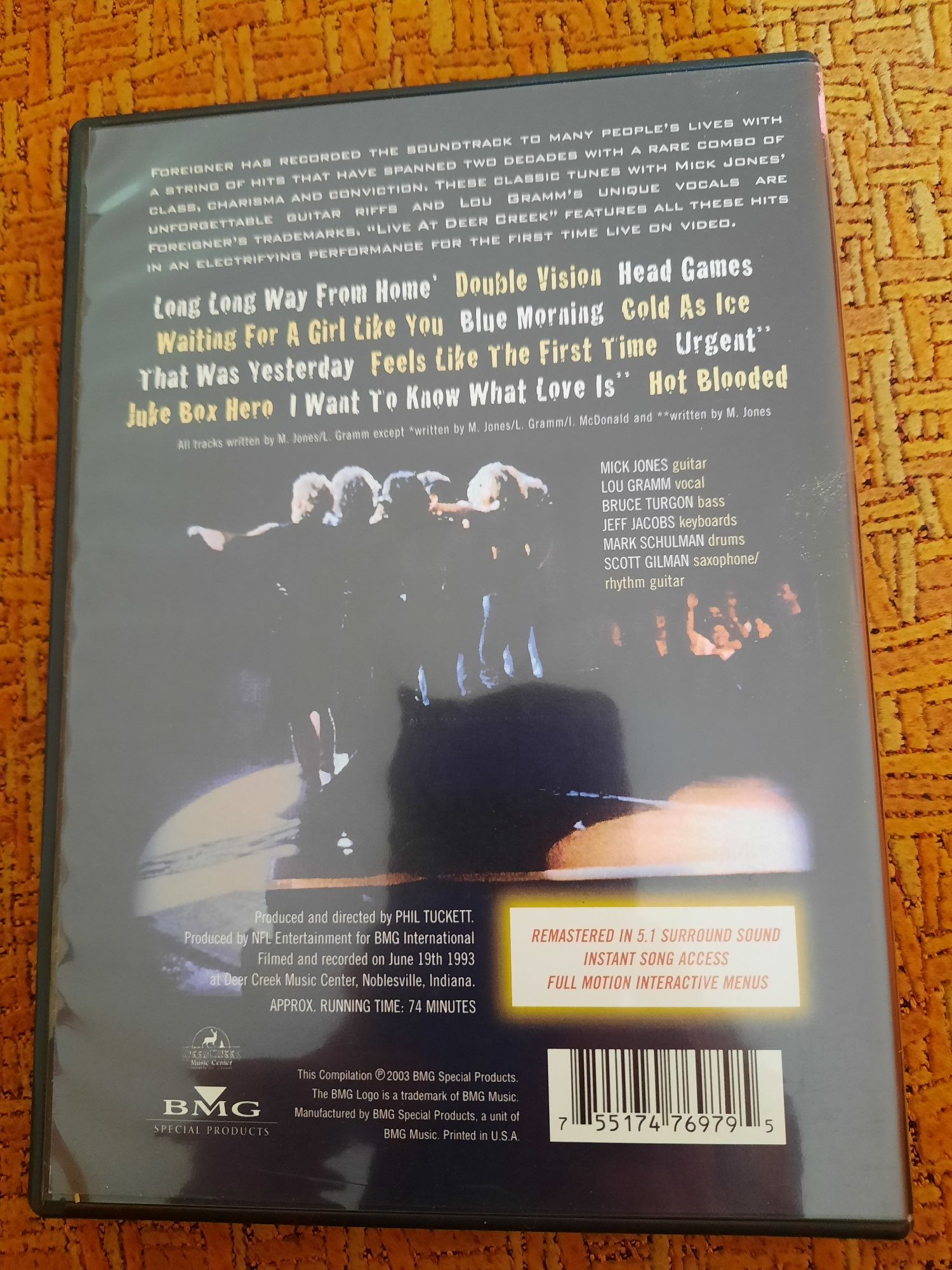 Foreigner  - Live at Deer Creek DVD