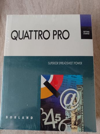 Zestaw książek instrukcji Borland QuattroPro folia lata 90te
