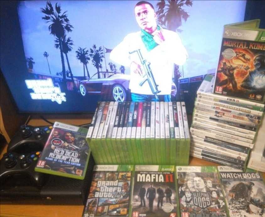 SonyPS3Slim-GTA5Online+игры+джойстик+камера