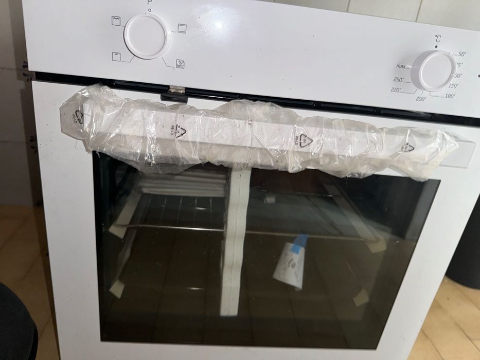 Conjunto forno novo e placa usada 1 semana