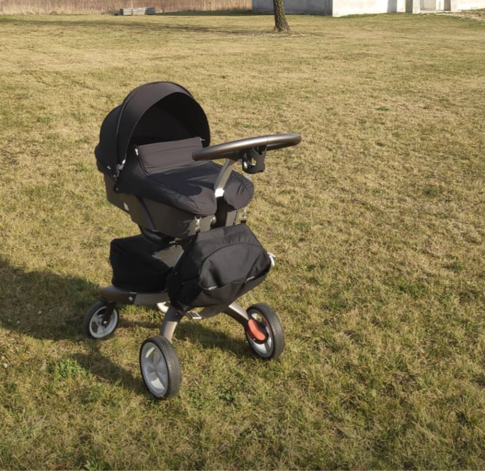 Wózek stokke xplory v4 2w1 + adaptery maxi cosi