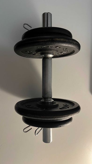 Zestaw hantli żeliwnych 10 kg – bardzo dobry stan!