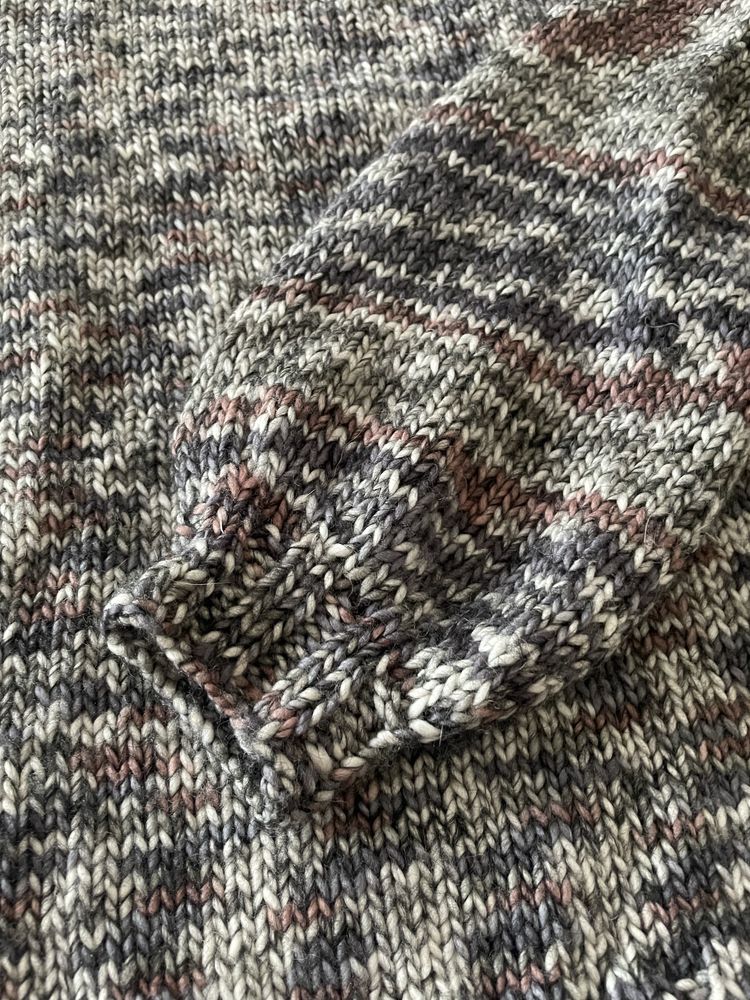 Sweter recznie robiony na drutach - nowy (rozmiar s/m)