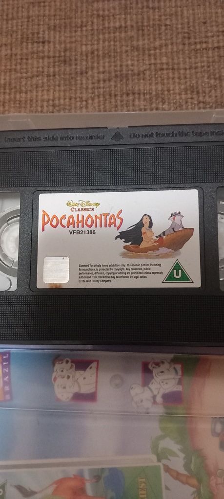 Cassetes  de vídeo originais da Walt Disney