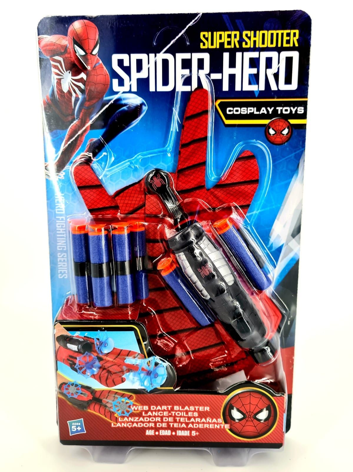 Spider-Man rękawica z wyrzutnią dla dzieci nowa zabawki