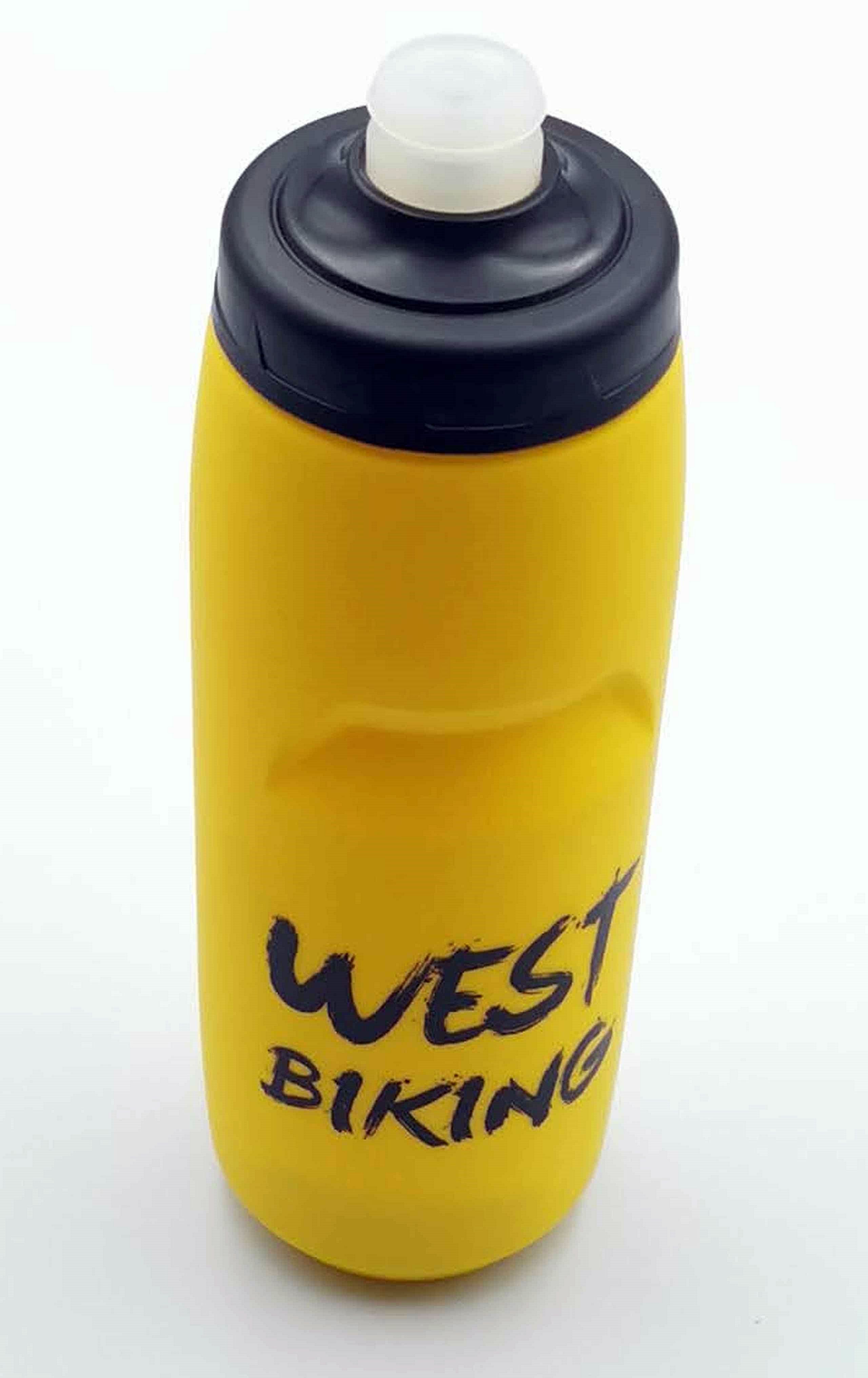 WESTBIKING Bidon 750 ml Ergonomiczny Bezpieczny Wolny od BPA żółty