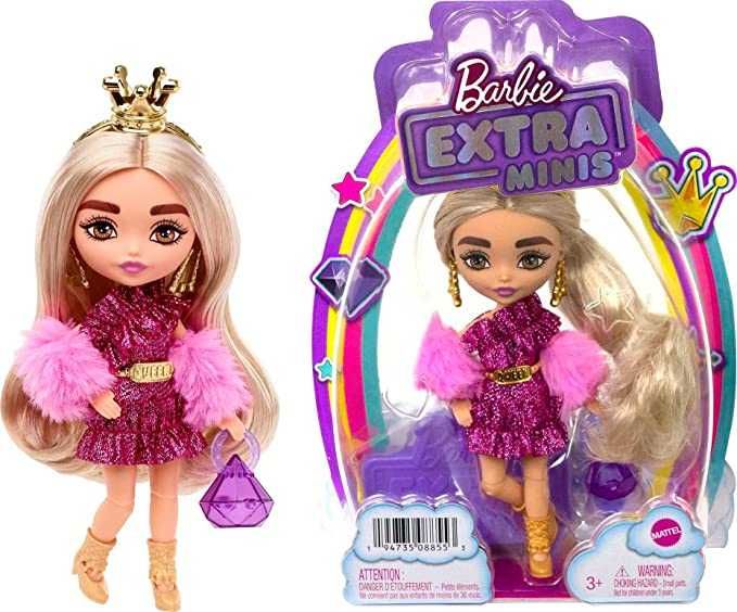 Барби Экстра Минис  Barbie Extra Minis Wearing Shimmery HJK67