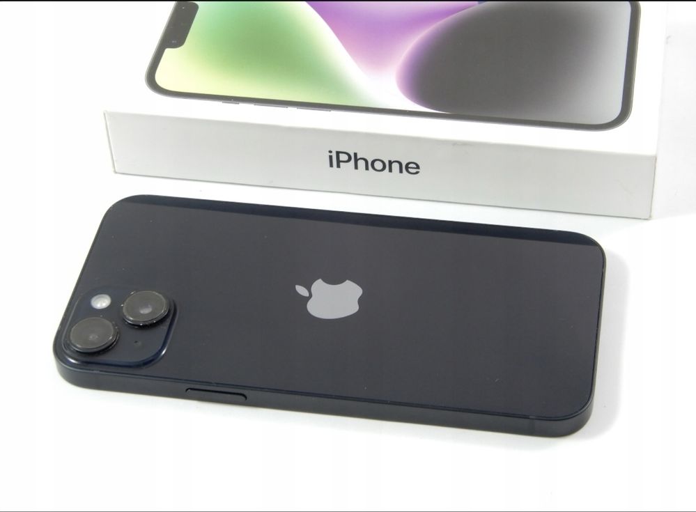 Iphone 14 Black 128gb jak nowy folia od nowosci