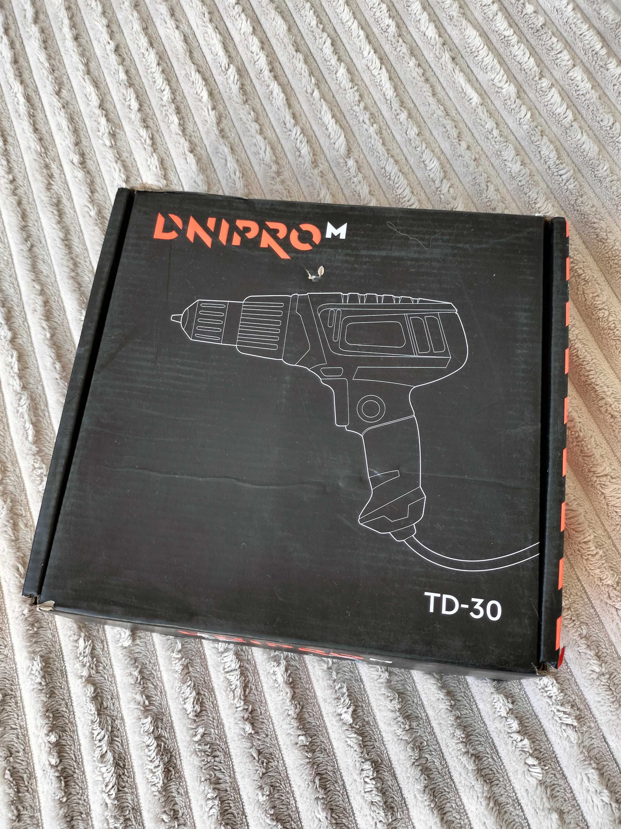 НОВИЙ Мережевий шуруповерт Dnipro-M TD-30