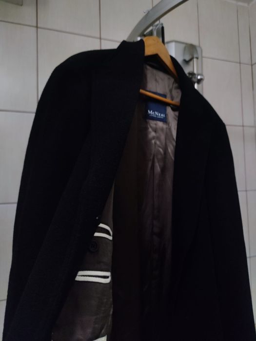 płaszcz XL McNeal coat dyplomatka overcoat wełna wool wełniany wool bl