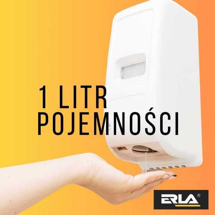 ERLA DOZOWNIK ŚCIENNY elektryczny do mydła led Bezdotykowy