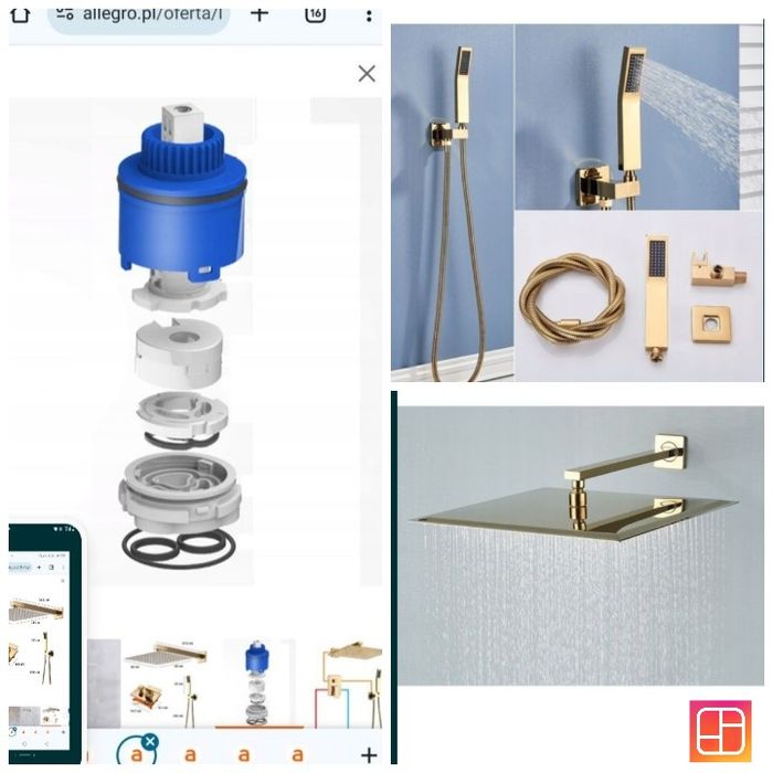 Zestaw podtynkowy zestaw kompletny golfd nowy