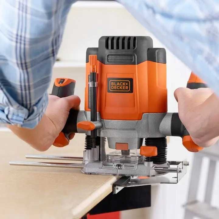 Ручний фрезер Black&Decker 1200 Вт, цанга 8 мм Фрезер ручной