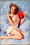 Табличка металлическая сексуальная девушка Pin Up Пинап декор гараж