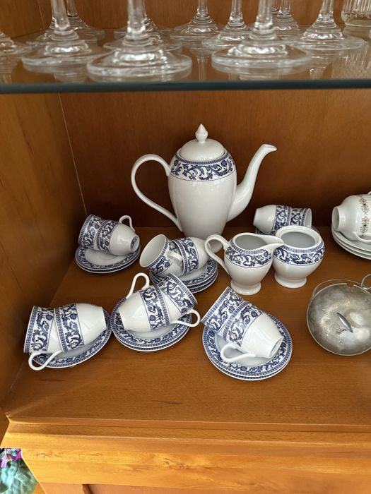 Servico de cha porcelana antiga como novo