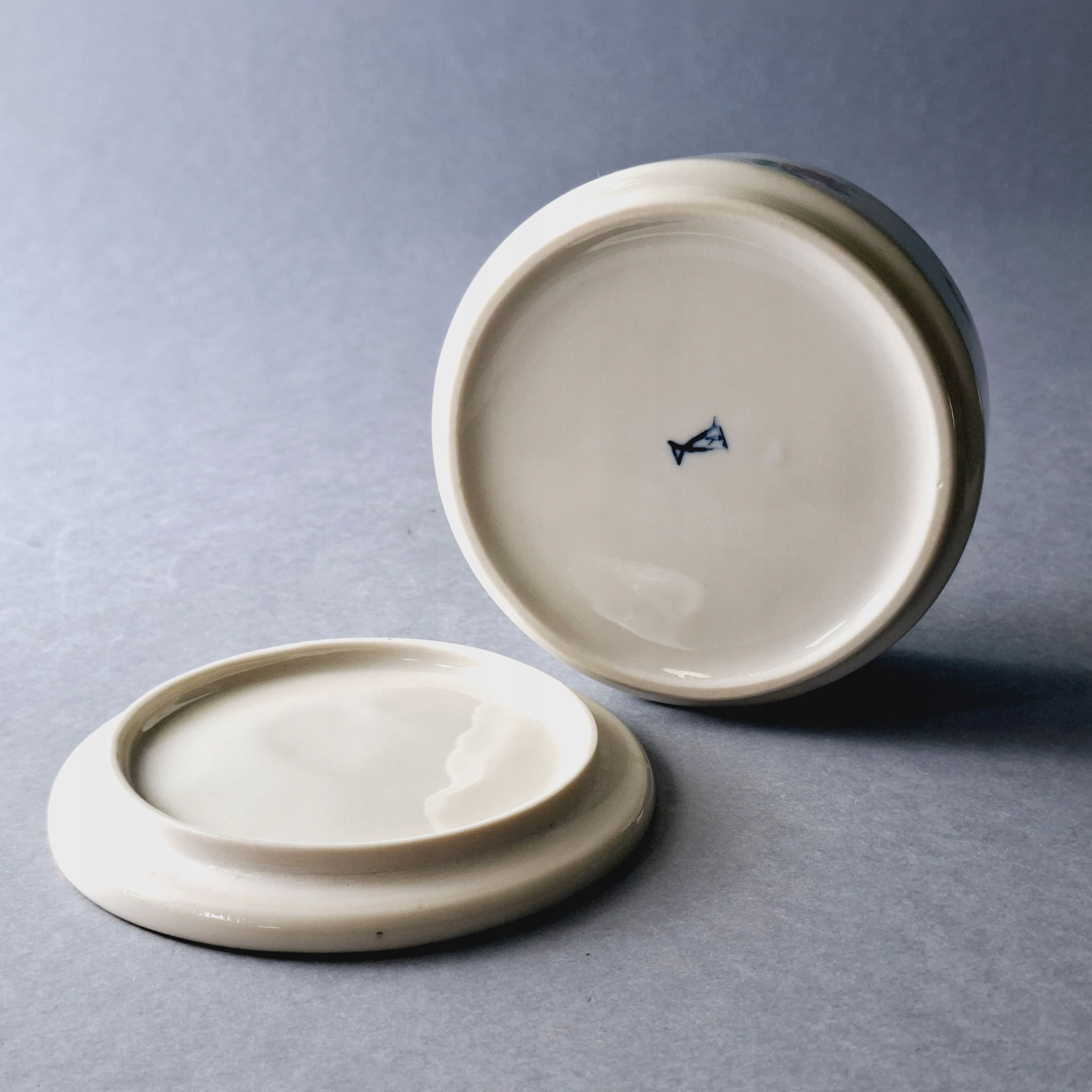 1960/70 porcelanowy pojemnik puzderko pracownia helmuta krugera