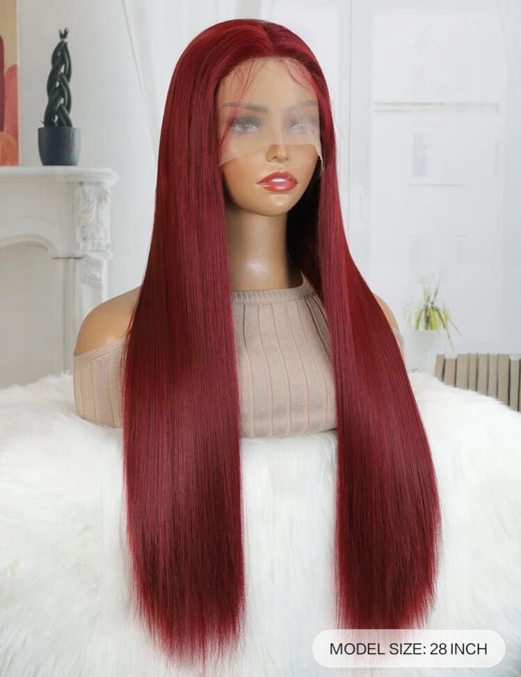 Lace ruiva/vermelha longa