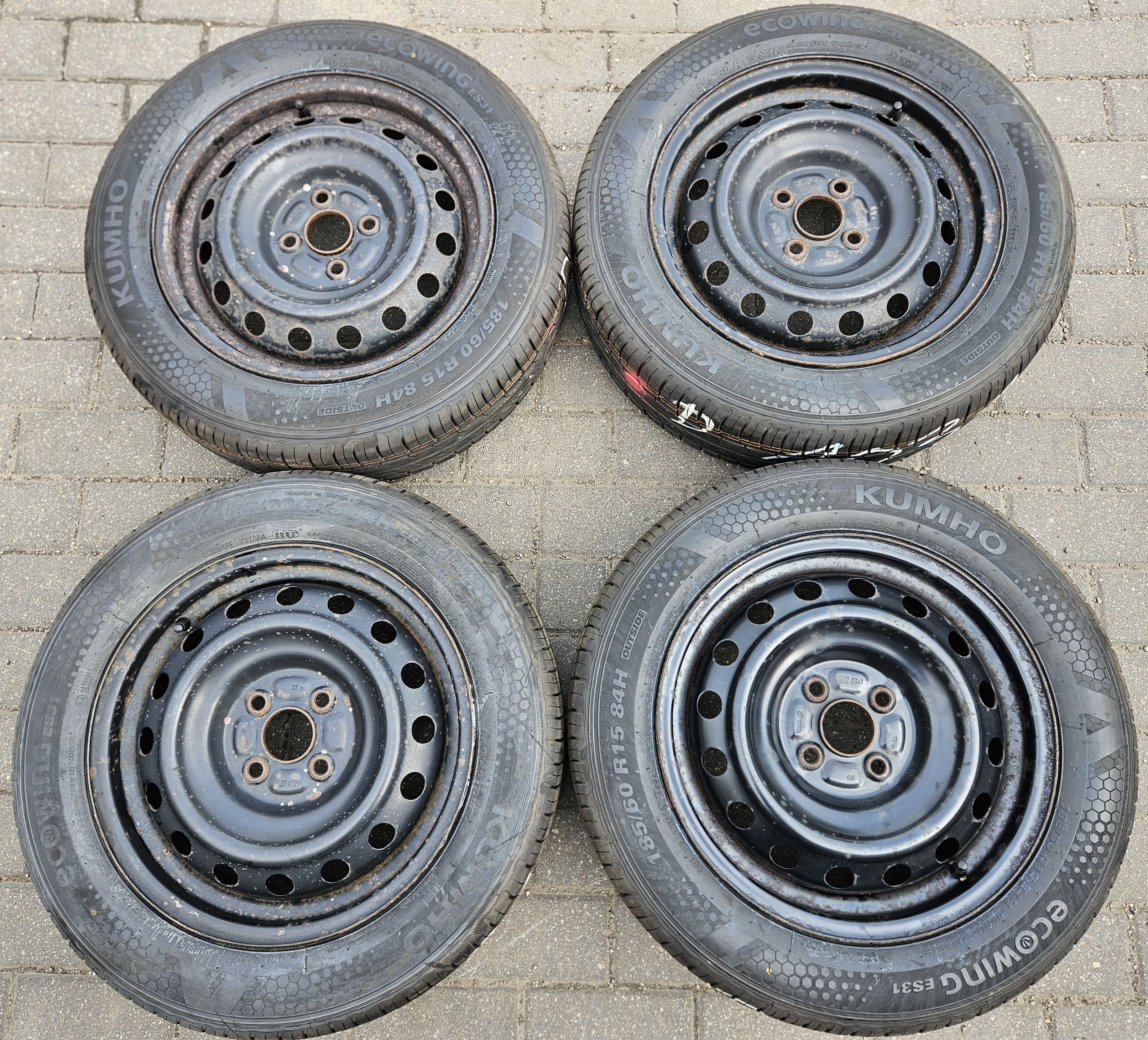 4x Felgi stalowe TOYOTA 5.5 x 15 4x100 ET45 Corolla / Yaris [1030]