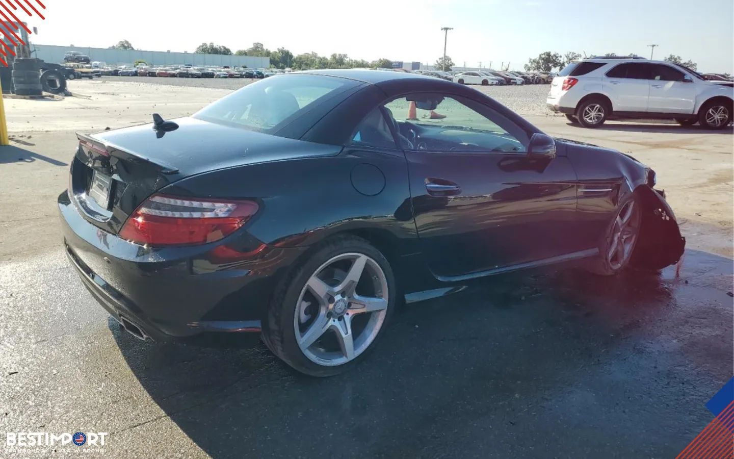 Mercedes-Benz SLK kabriolet HARDTOP SLK 300 R172 2016 2.0L czarny w transporcie do PL