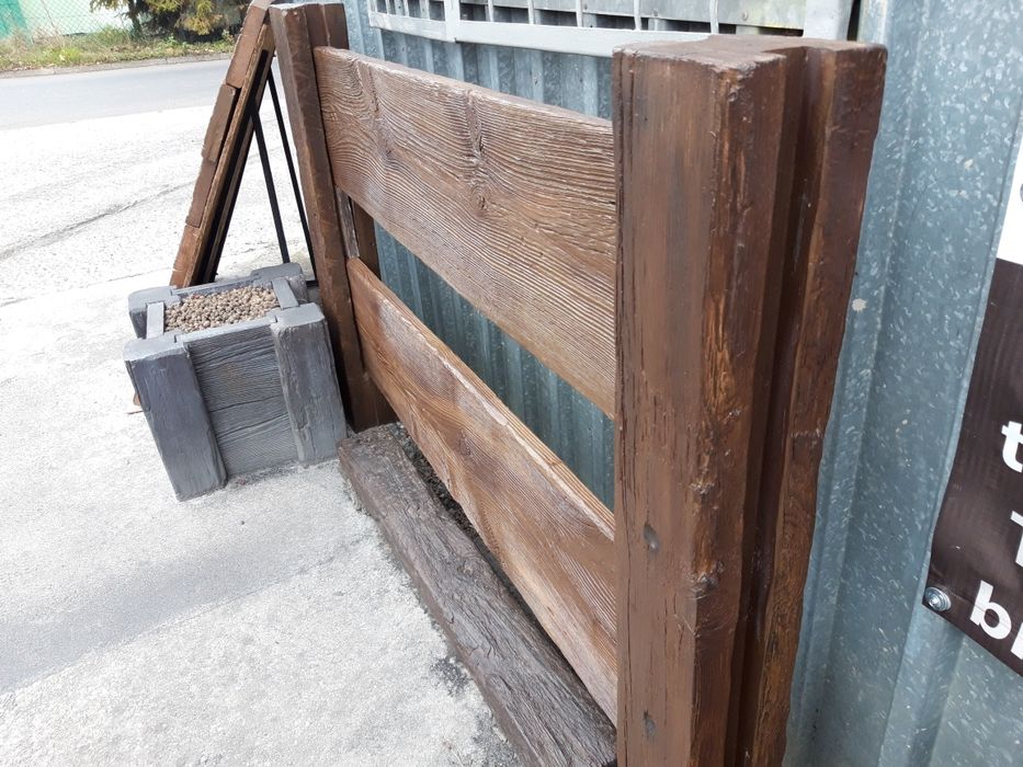 Panel ogrodzeniowy, drewno betonowe, ogrodzenie, panele