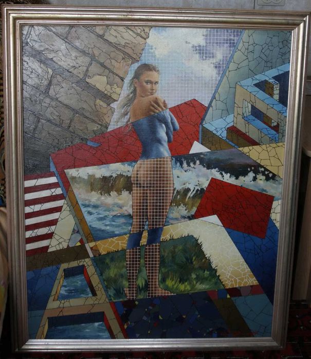 Стас Кадочников. Картина "Линии жизни" 100х80 см Холст. Масло. 90-е гг