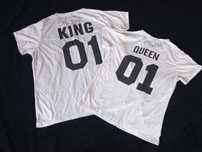 Zestaw koszulek dla par King 01 i Queen 01