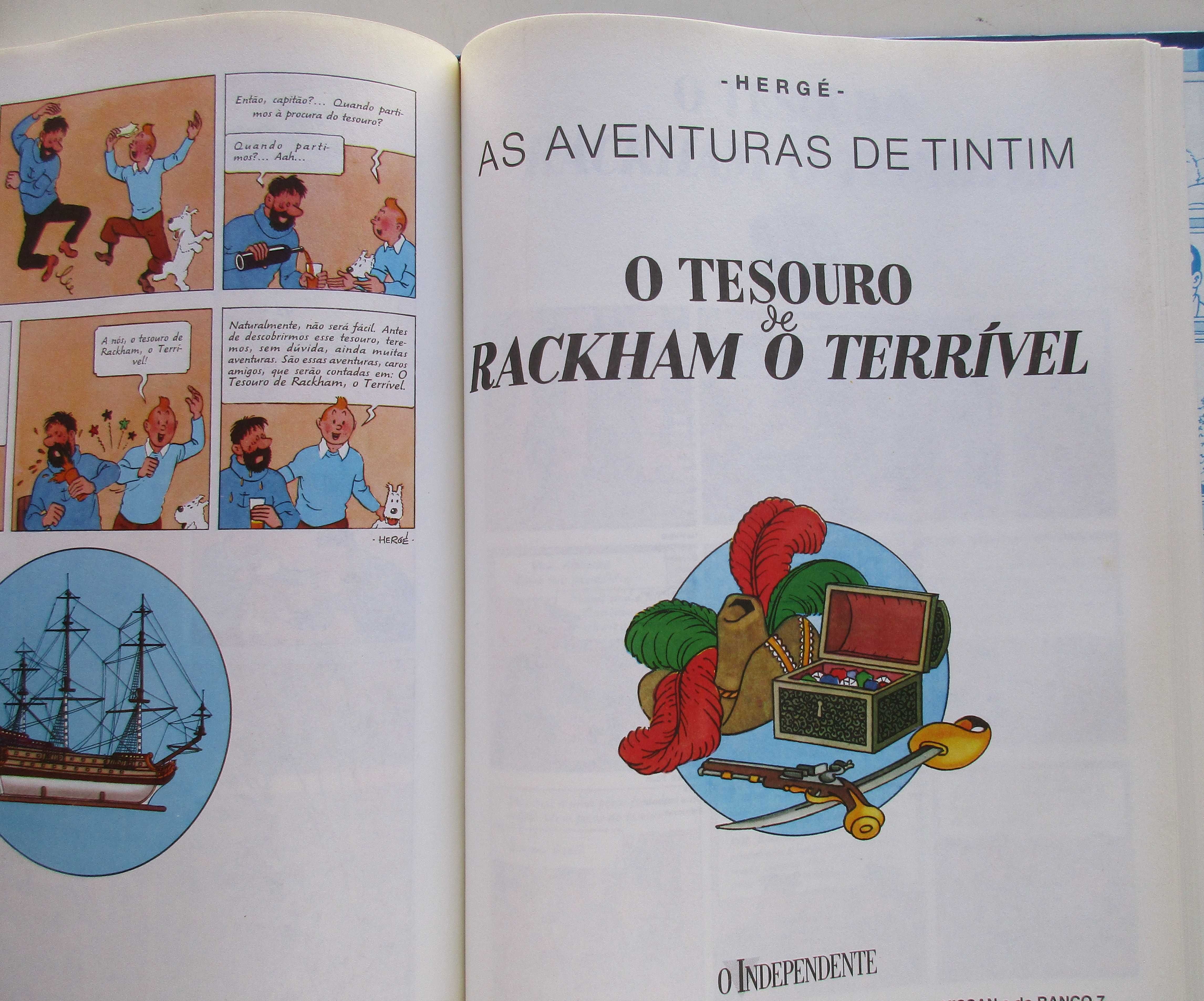 TINTIM - - - Edição encadernada - - - - - 4 X Álbuns = 1 Livro