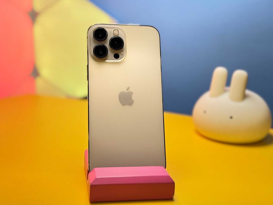 Смартфон Apple iPhone 13 Pro Max 128GB Gold (148790) Б/У З ГАРАНТІЄЮ