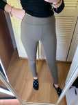 Legginsy zielone khaki new yorker xs z wysokim stanem