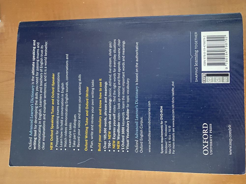 Dicionário Oxford Advanced Learner’s Dictionary