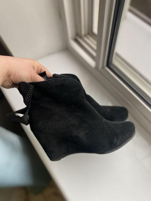 Жіночі ботильйони натуральний замш 37.5-38розмір