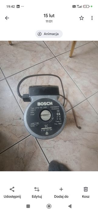 Pompa Obiegowa Bosch UP 15-60