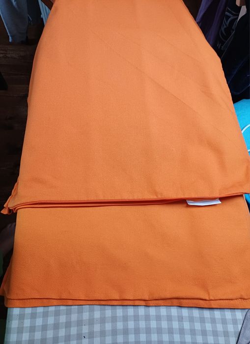 Poszewki na poduszki 3 sztuki bawełna pomarańczowe Ikea w kratę H&M