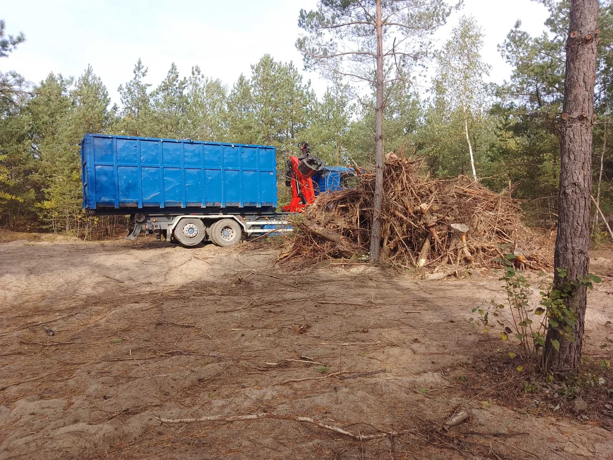 Usługi rębakiem doppstadt korzenie,zrębka. PRZESIEWANIE