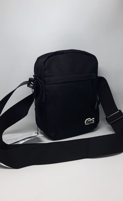 Чоловіча сумка лакоста барсетка | Мужская сумка через плечо тканевая