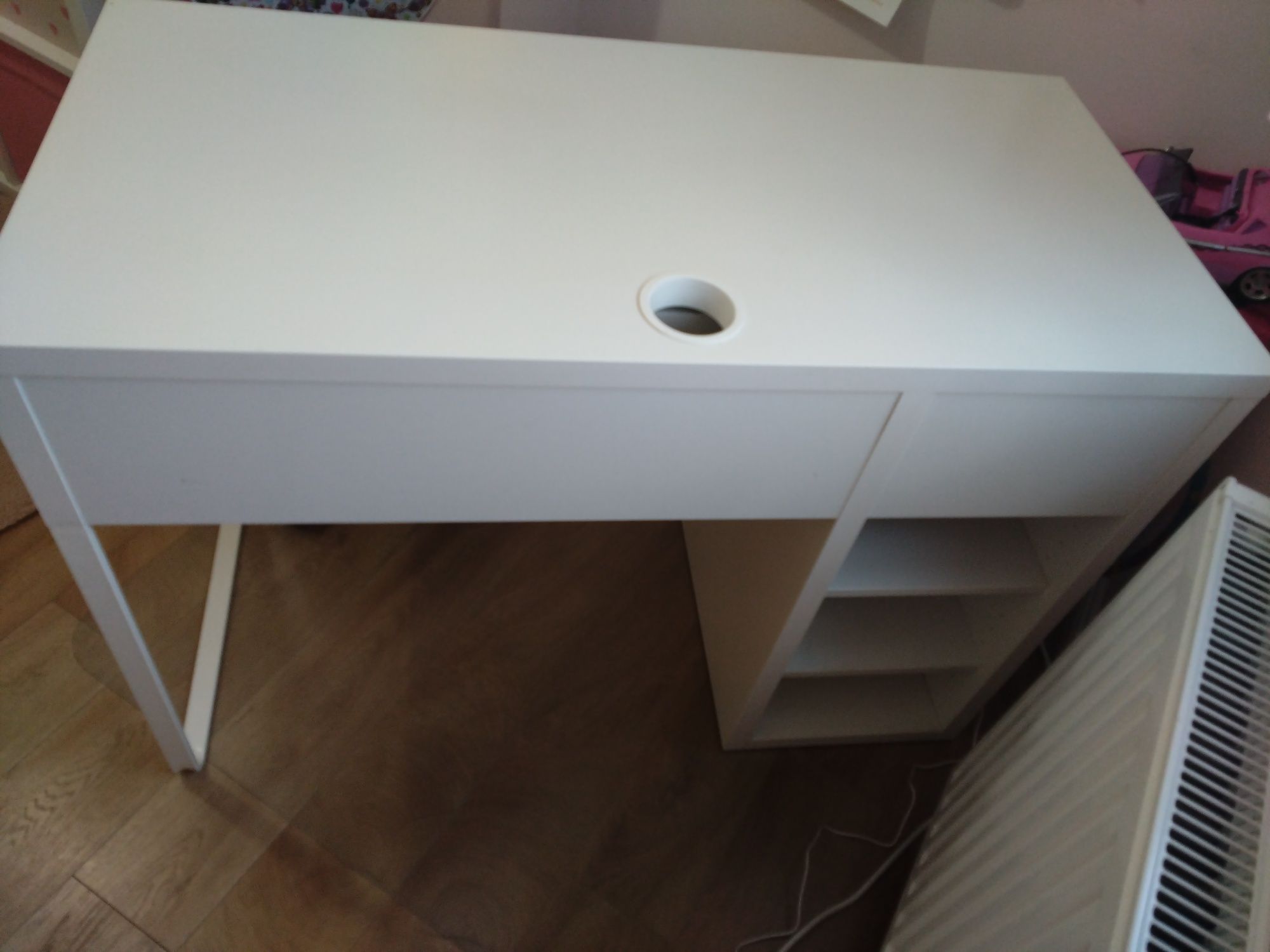 Biurko Ikea Mickey białe wymiary 105x50