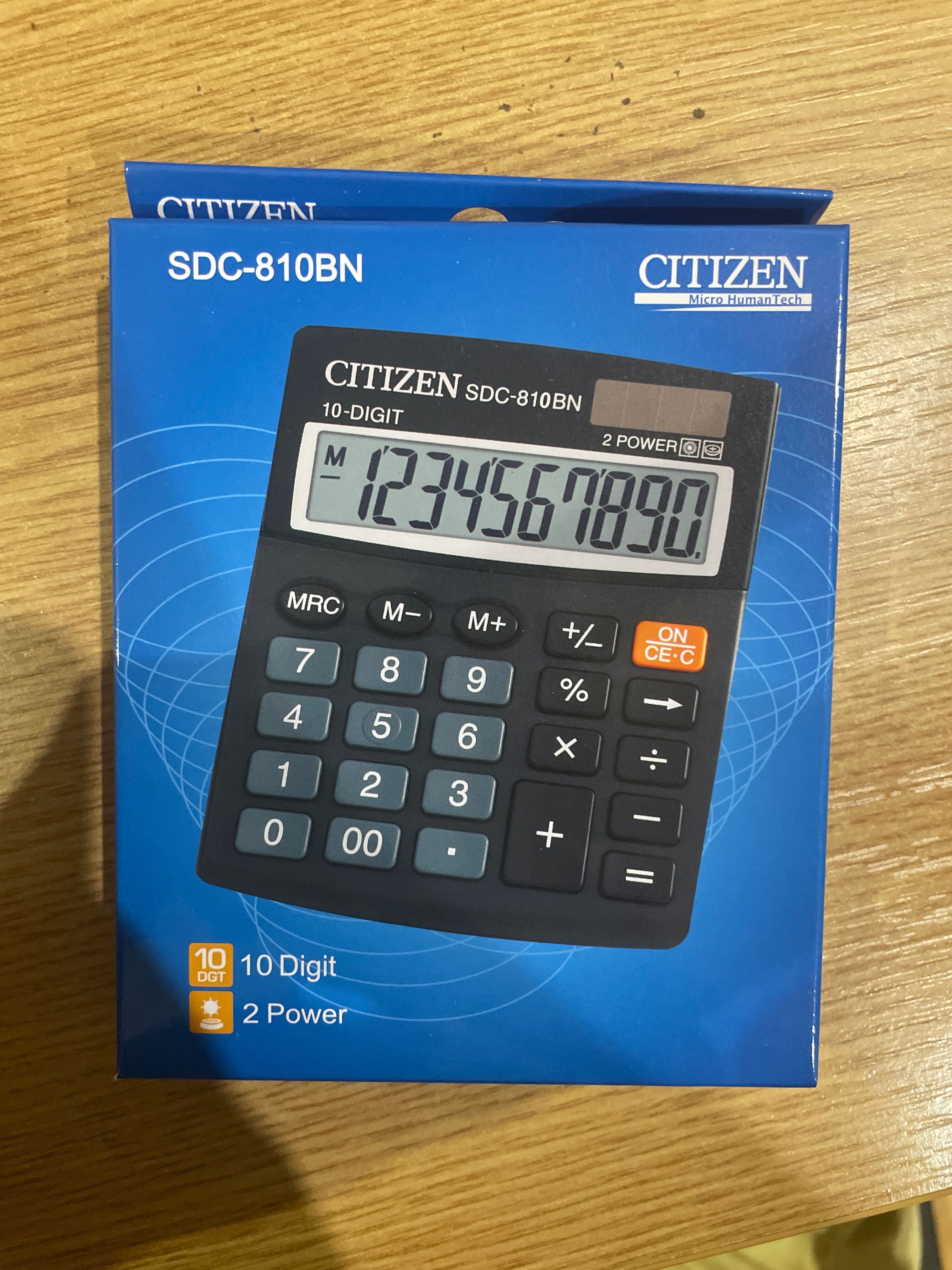Калькулятор Citizen SDC-810 BN