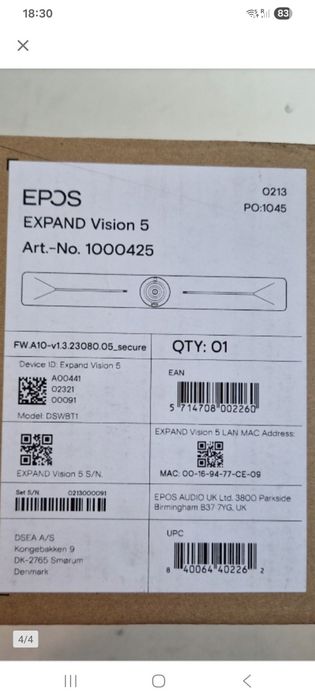 Wideobar konferencyjny Epos Expand Vision 5