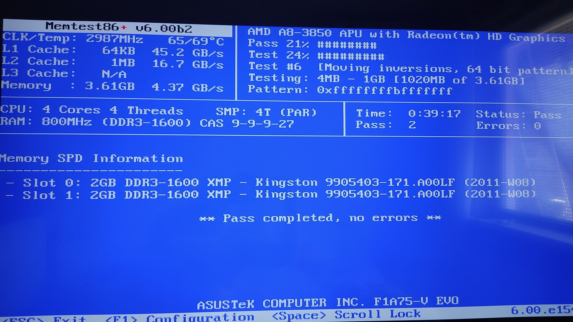 Kingston DDR3-1600 4096MB (Kit of 2x2048) оперативна пам'ять память