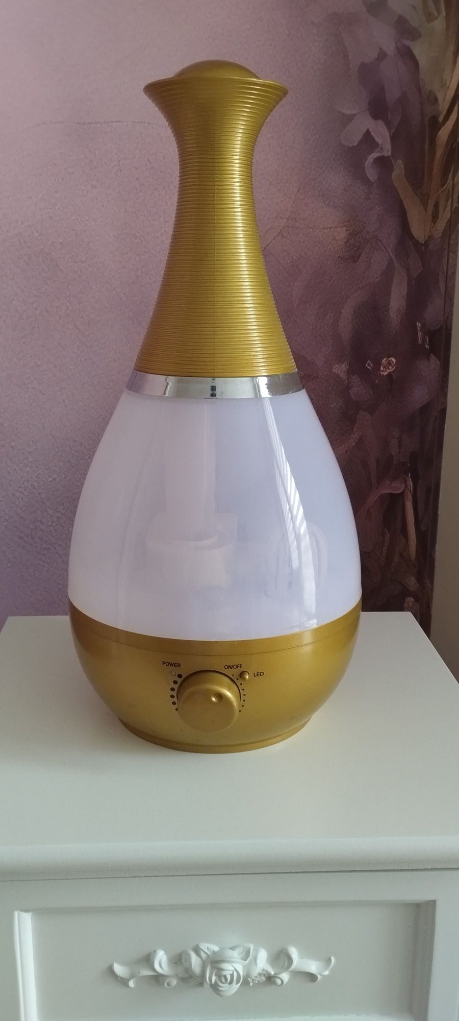 Nawilżacz powietrza i lampka 2w 1