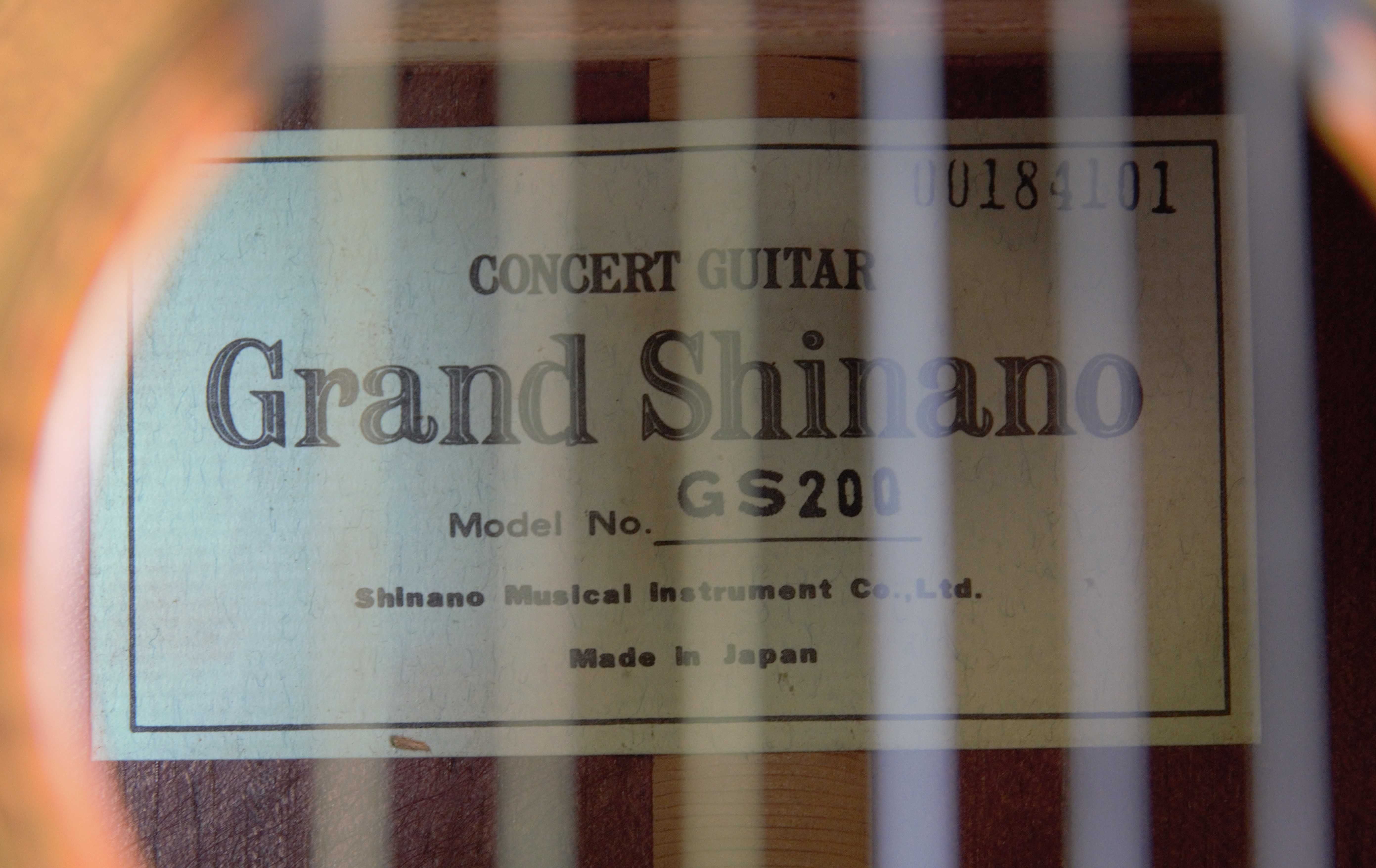 Grand Shinano GS200 classic guitar, lutnicza klasyczna gitara