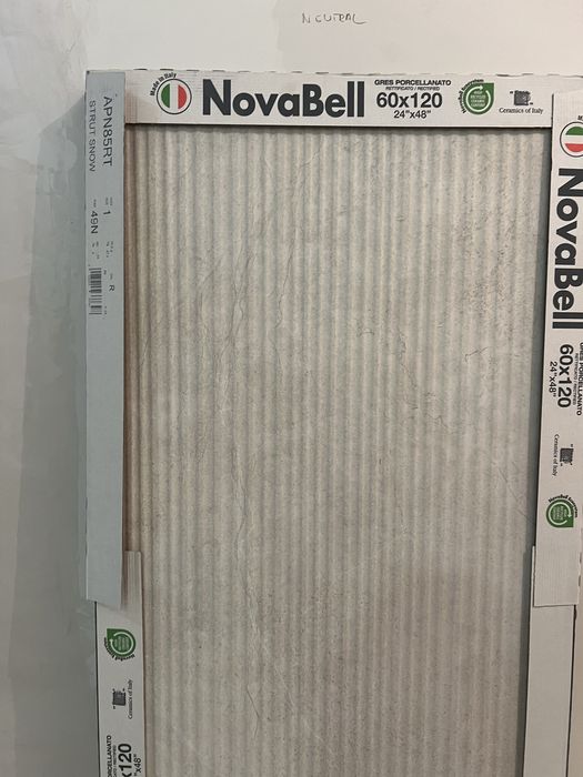 Płytki kafelki Dekor Aspen Snow Grooves 60x120 Novabell